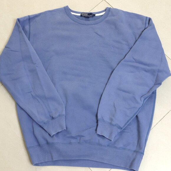 Vintage Polo Ralph Lauren Crewneck Sweatshirt Blue size Large - Picture 1 of 3